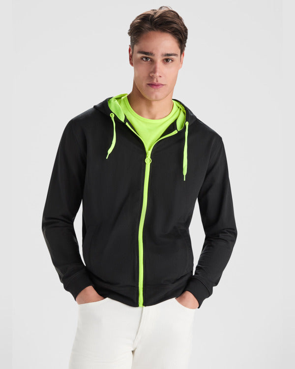 Roly FUJI SU1105 Men's Hooded Zip Sweatshirt
