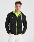 Roly FUJI SU1105 Men's Hooded Zip Sweatshirt