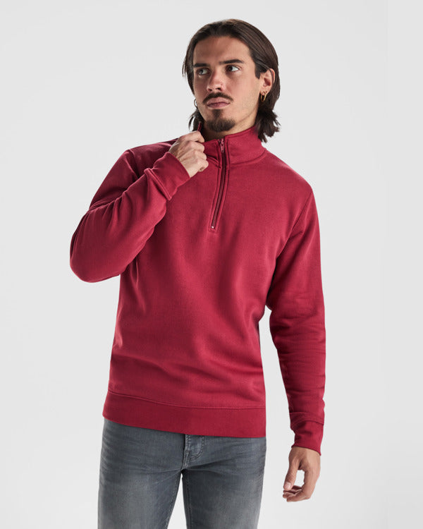 Roly ANETO 1109 Unisex Half-Zip Sweatshirt