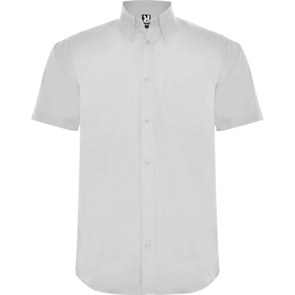 Roly Aifos - Short Sleeve Poplin Work Shirt - 130GSM Poly-Cotton - Corporate Uniform Specialist