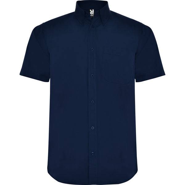 Roly Aifos - Short Sleeve Poplin Work Shirt - 130GSM Poly-Cotton - Corporate Uniform Specialist
