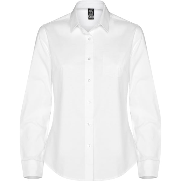 Roly Moscu Woman - 140GSM Stretch Poplin - Fitted Office Shirt - Corporate Uniforms