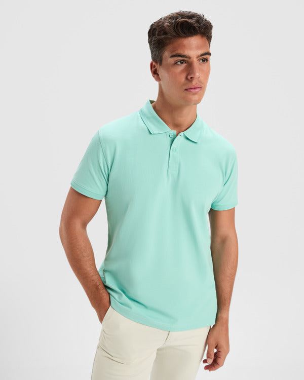 Roly WOS 6441 Unisex Short-Sleeved Piqué Polo Shirt