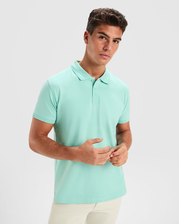 Roly WOS 6441 Unisex Short-Sleeved Piqué Polo Shirt