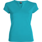 Roly BELICE 6532 Women's Fitted V-Neck Short Sleeve T-Shirt
