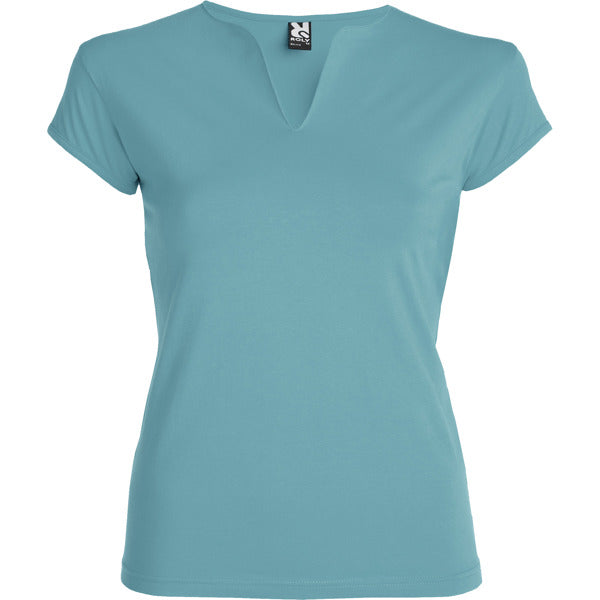 Roly BELICE 6532 Women's Fitted V-Neck Short Sleeve T-Shirt