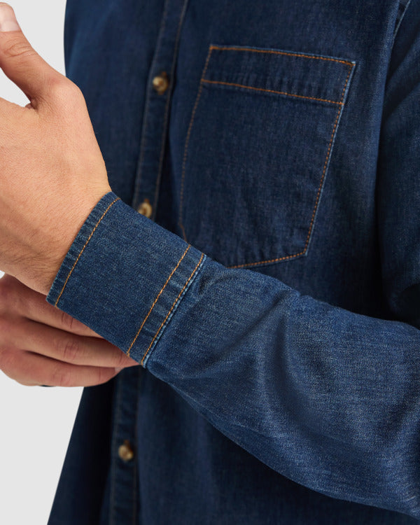 Roly LUJAN 6706 Unisex Long-Sleeved Denim Shirt