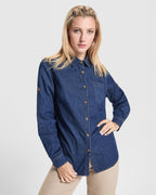 Roly LUJAN WOMAN 6707 Women's Long-Sleeved Denim Shirt