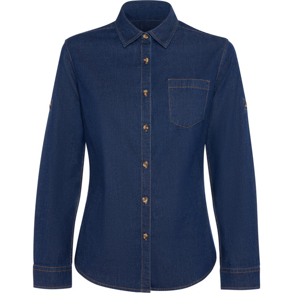 Roly LUJAN WOMAN 6707 Women's Long-Sleeved Denim Shirt