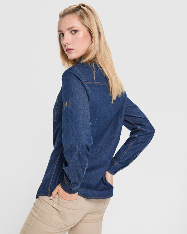 Roly LUJAN WOMAN 6707 Women's Long-Sleeved Denim Shirt