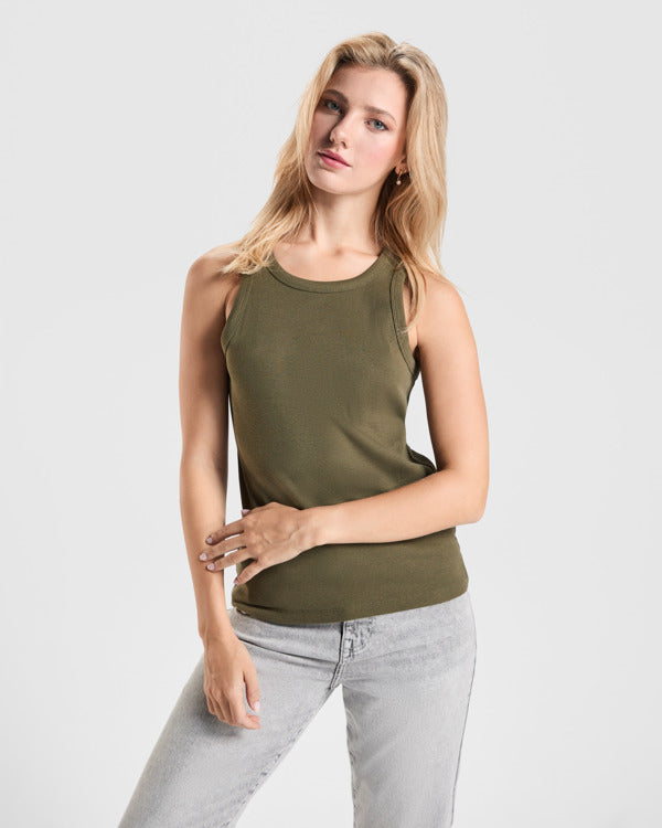 Roly DRIBE CA6709 Women's Sleeveless Ribbed T-Shirt