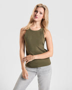 Roly DRIBE CA6709 Women's Sleeveless Ribbed T-Shirt