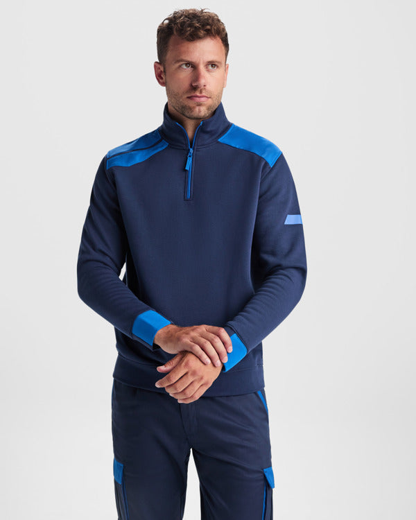 Roly MAVERICK SU8413 Men's Half-Zip Sweatshirt