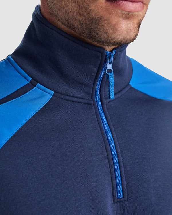 Roly MAVERICK SU8413 Men's Half-Zip Sweatshirt