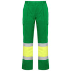 Roly Soan - Two-Tone High Visibility Trousers - Multi-Pocket Safety Cargo - 240GSM