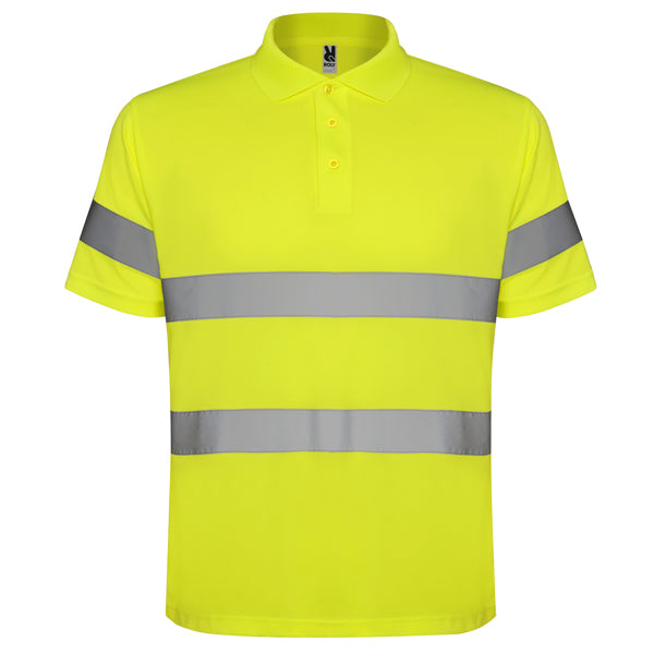 Roly Polaris - Hi-Vis Safety Polo - Breathable Technical Piqué - Industrial Workwear