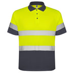 Roly Polaris - Hi-Vis Safety Polo - Breathable Technical Piqué - Industrial Workwear