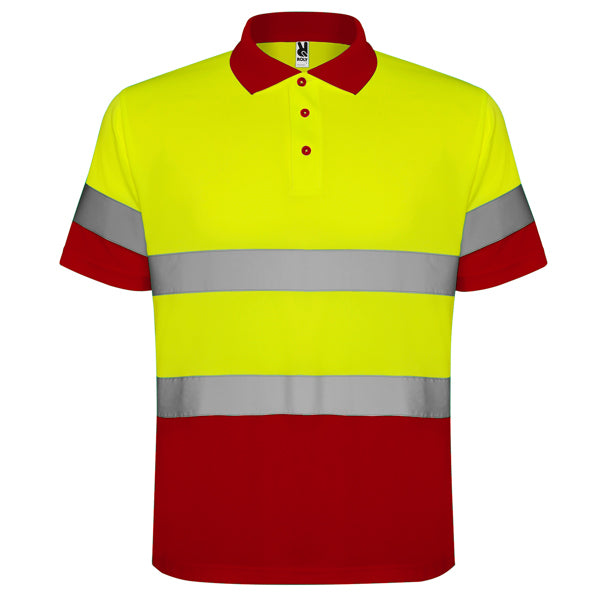 Roly Polaris - Hi-Vis Safety Polo - Breathable Technical Piqué - Industrial Workwear