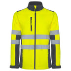Roly Antares - 3-Layer Hi-Vis Softshell - Waterproof Safety Jacket - Industrial Grade