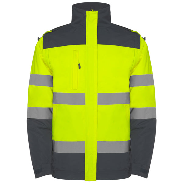 Roly Epsylon - 2-in-1 Hi-Vis Jacket & Bodywarmer - Waterproof Thermal Workwear