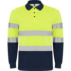 Roly Polaris L/S - High-Visibility Technical Polo - 170GSM Reflective Safety Shirt - Industrial Operations