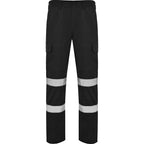 Roly Daily HV - Reinforced High Visibility Trousers - Heavy Duty Safety Cargo Pants - Industrial Spec