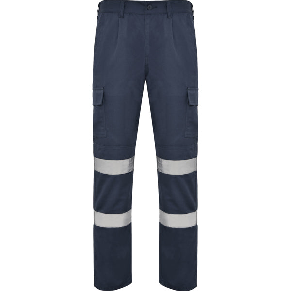 Roly Daily HV - Reinforced High Visibility Trousers - Heavy Duty Safety Cargo Pants - Industrial Spec