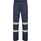 Roly Daily HV - Reinforced High Visibility Trousers - Heavy Duty Safety Cargo Pants - Industrial Spec
