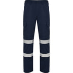 Roly Daily HV - Reinforced High Visibility Trousers - Heavy Duty Safety Cargo Pants - Industrial Spec