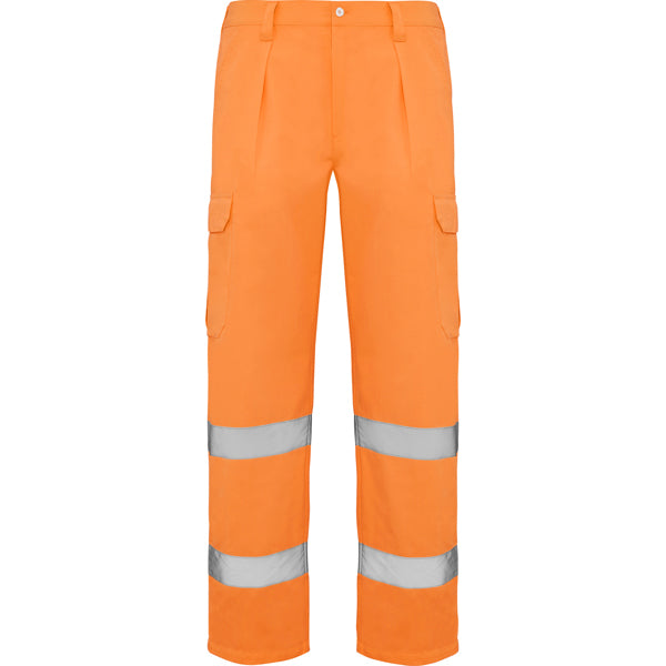 Roly Alfa - High-Visibility Multi-Pocket Trousers - Reflective Safety Cargo Pants - Industrial Grade