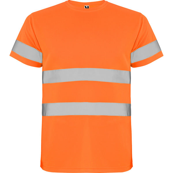 Roly Delta - Technical Hi-Vis T-Shirt - 100% Bird's Eye Polyester - Safety Workwear