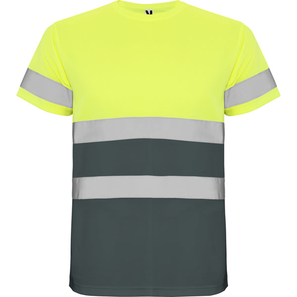Roly Delta - Technical Hi-Vis T-Shirt - 100% Bird's Eye Polyester - Safety Workwear