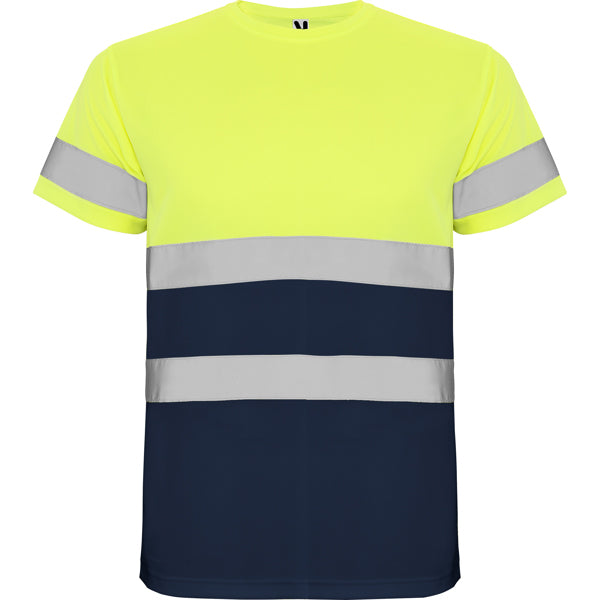 Roly Delta - Technical Hi-Vis T-Shirt - 100% Bird's Eye Polyester - Safety Workwear