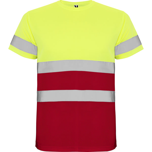 Roly Delta - Technical Hi-Vis T-Shirt - 100% Bird's Eye Polyester - Safety Workwear