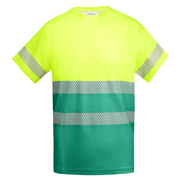 Roly Tauri - Breathable High-Vis Cotton Blend T-Shirt - Segmented Tape Safety Workwear