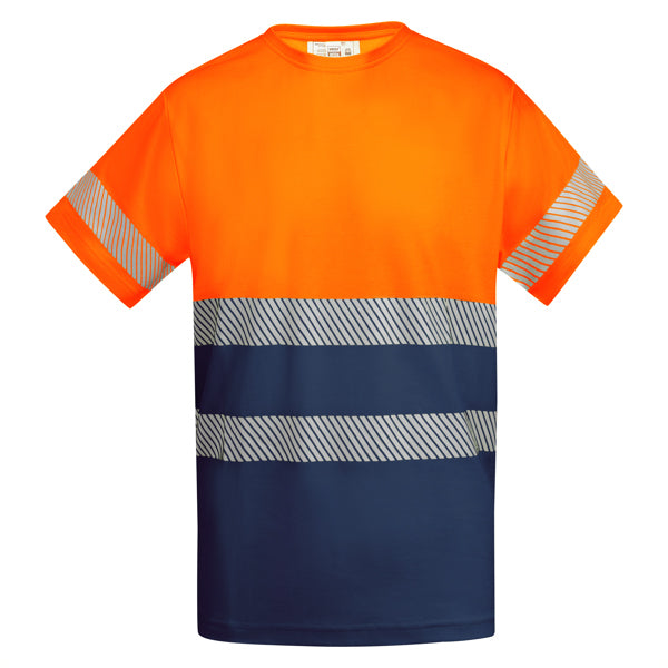 Roly Tauri - Breathable High-Vis Cotton Blend T-Shirt - Segmented Tape Safety Workwear