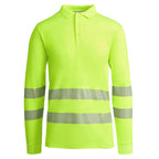 Roly Atrio LS - High Visibility Long Sleeve Polo - Segmented Tape & Cotton Blend