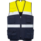 Roly Beta - High-Visibility Multi-Pocket Vest - Engineer Grade Safety Workwear