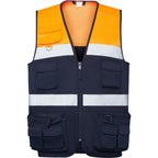Roly Beta - High-Visibility Multi-Pocket Vest - Engineer Grade Safety Workwear