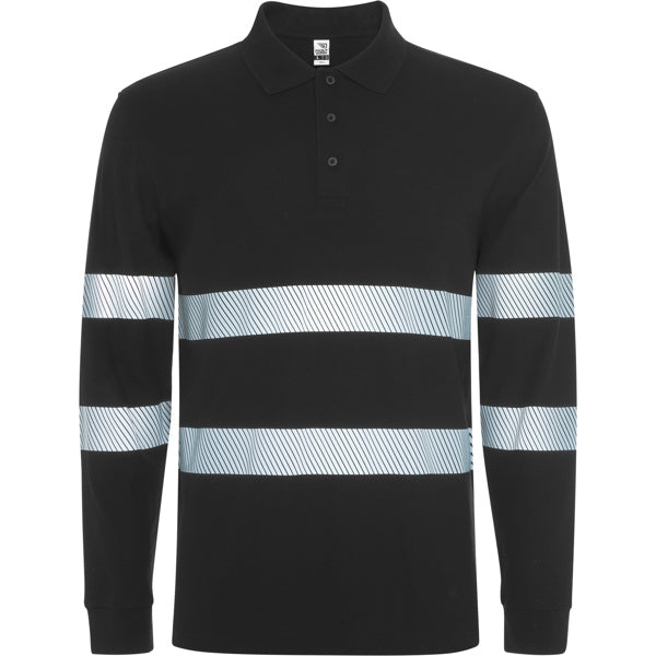 Roly FORAN L/S 9325 Unisex Enhanced-Visibility Long-Sleeve Polo Shirt