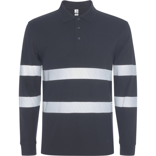 Roly FORAN L/S 9325 Unisex Enhanced-Visibility Long-Sleeve Polo Shirt