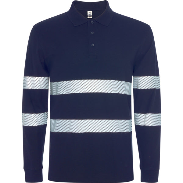 Roly FORAN L/S 9325 Unisex Enhanced-Visibility Long-Sleeve Polo Shirt