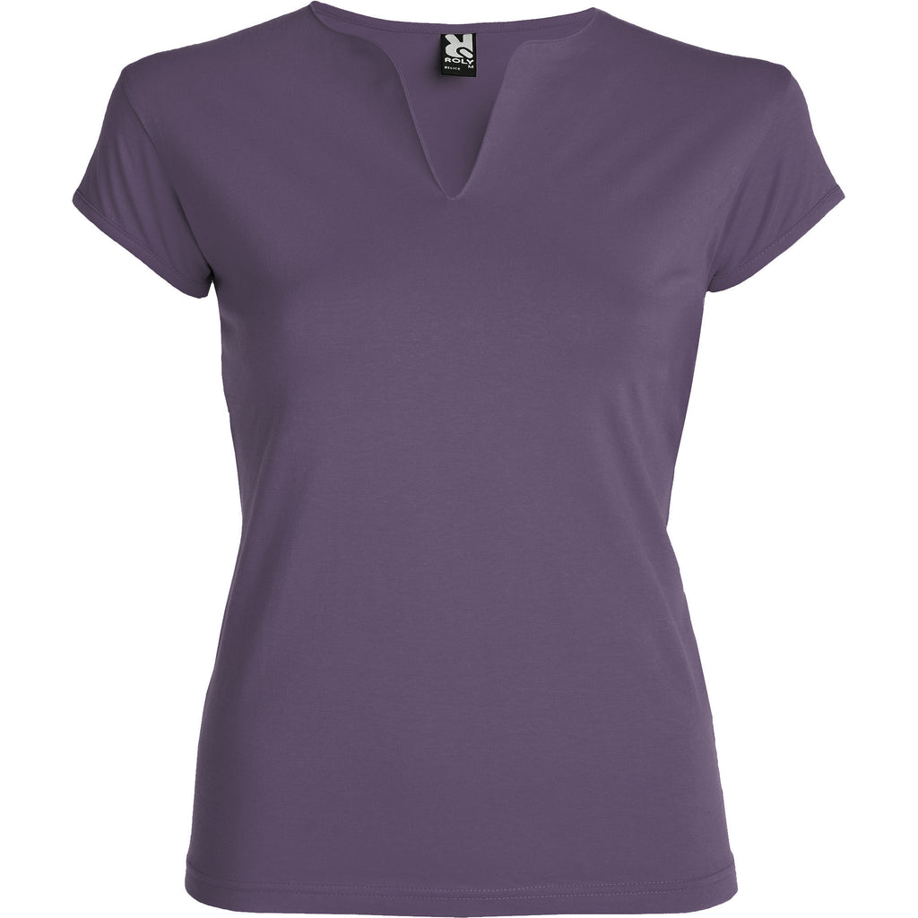 Roly BELICE 6532 Women's Fitted V-Neck Short Sleeve T-Shirt
