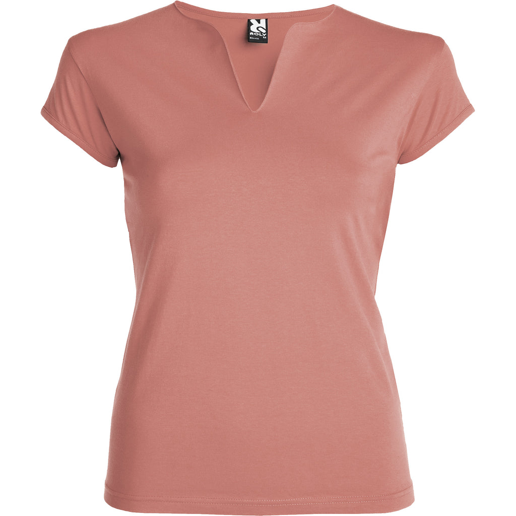 Roly BELICE 6532 Women's Fitted V-Neck Short Sleeve T-Shirt