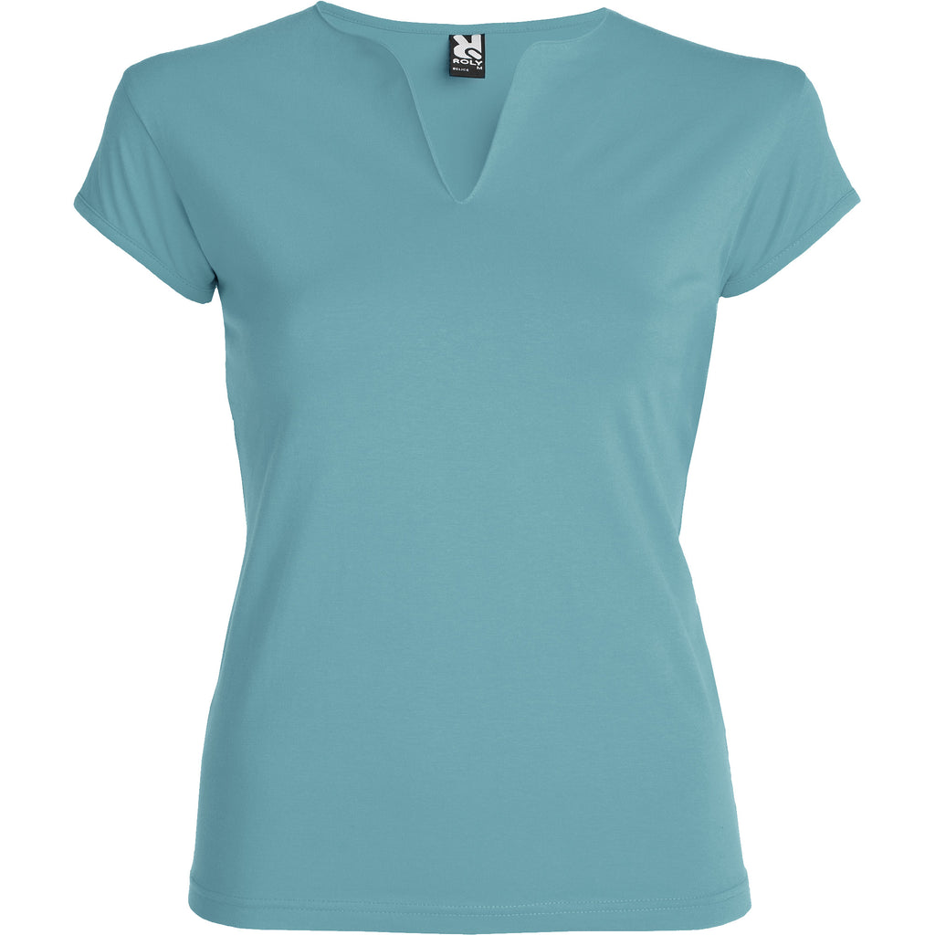 Roly BELICE 6532 Women's Fitted V-Neck Short Sleeve T-Shirt