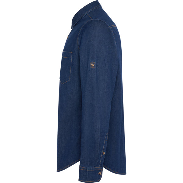 Roly LUJAN 6706 Unisex Long-Sleeved Denim Shirt