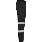 Roly Daily HV reflective work trousers, Black: supplier product view