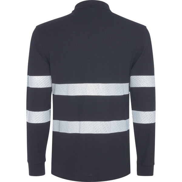 Roly FORAN L/S 9325 Unisex Enhanced-Visibility Long-Sleeve Polo Shirt